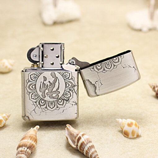 Zippo Two-Tone Silver Plated Buddha - OD14 - Hình ảnh 5