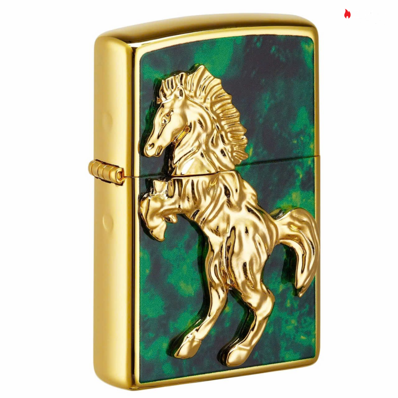 Zippo Year of the Horse 2026 Gold Plating Asia Limited Edition - CZA-3-28