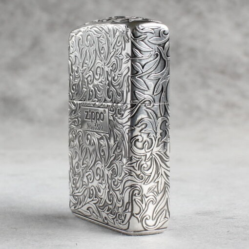 Zippo Armor Sterling Silver Arabesque Floral Patterns - STCR17 - Hình ảnh 4