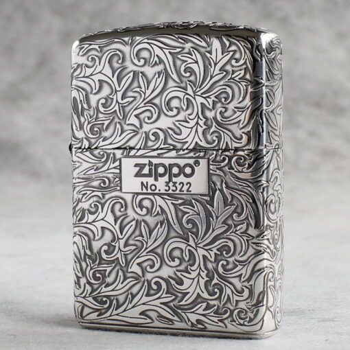 Zippo Armor Sterling Silver Arabesque Floral Patterns - STCR17 - Hình ảnh 2