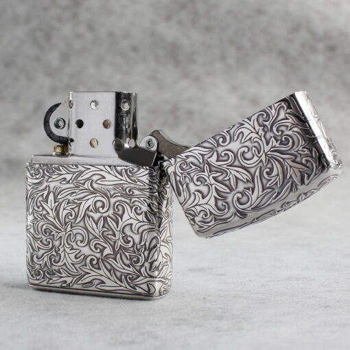 Zippo Armor Sterling Silver Arabesque Floral Patterns - STCR17 - Hình ảnh 8