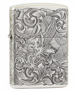 Zippo Armor Sterling Silver Dragon Pattern - STCR06