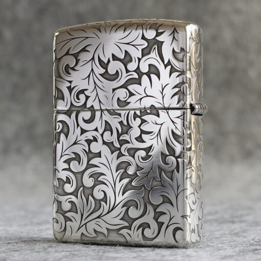 Zippo Armor Sterling Silver Floral Patterns - STCR03 - Hình ảnh 7