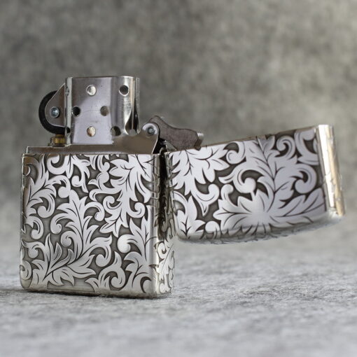 Zippo Armor Sterling Silver Floral Patterns - STCR03 - Hình ảnh 9