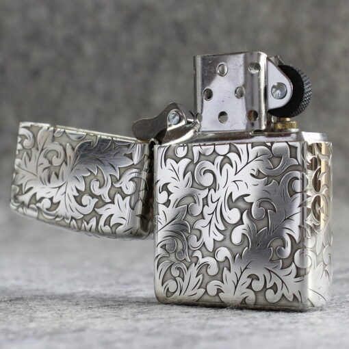 Zippo Armor Sterling Silver Floral Patterns - STCR03 - Hình ảnh 8