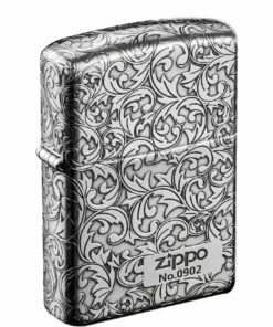 Zippo Armor Sterling Silver Floral Patterns - STCR08