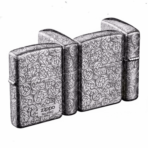Zippo Armor Sterling Silver Floral Patterns - STCR08 - Hình ảnh 2