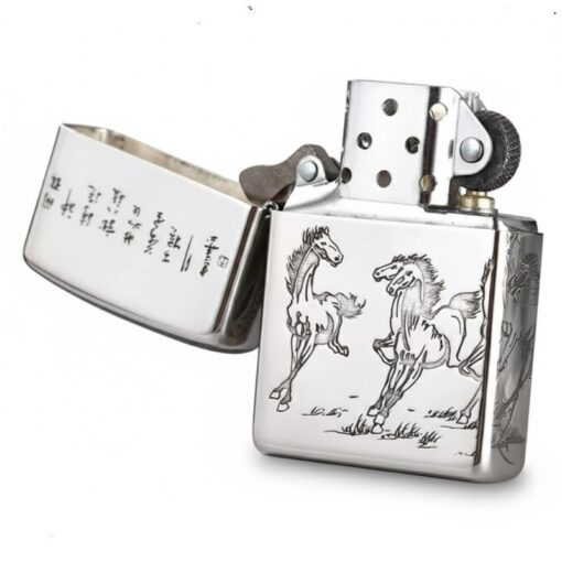 Zippo Armor Sterling Silver Horse Success Upon Arrival- STCR02 - Hình ảnh 3