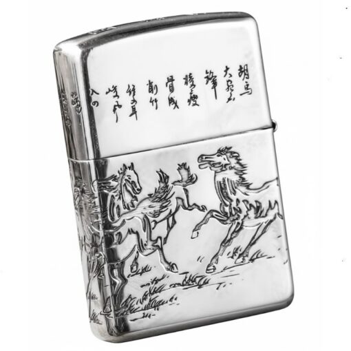 Zippo Armor Sterling Silver Horse Success Upon Arrival- STCR02 - Hình ảnh 2