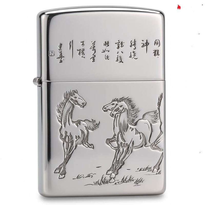 Zippo Armor Sterling Silver Horse Success Upon Arrival- STCR02
