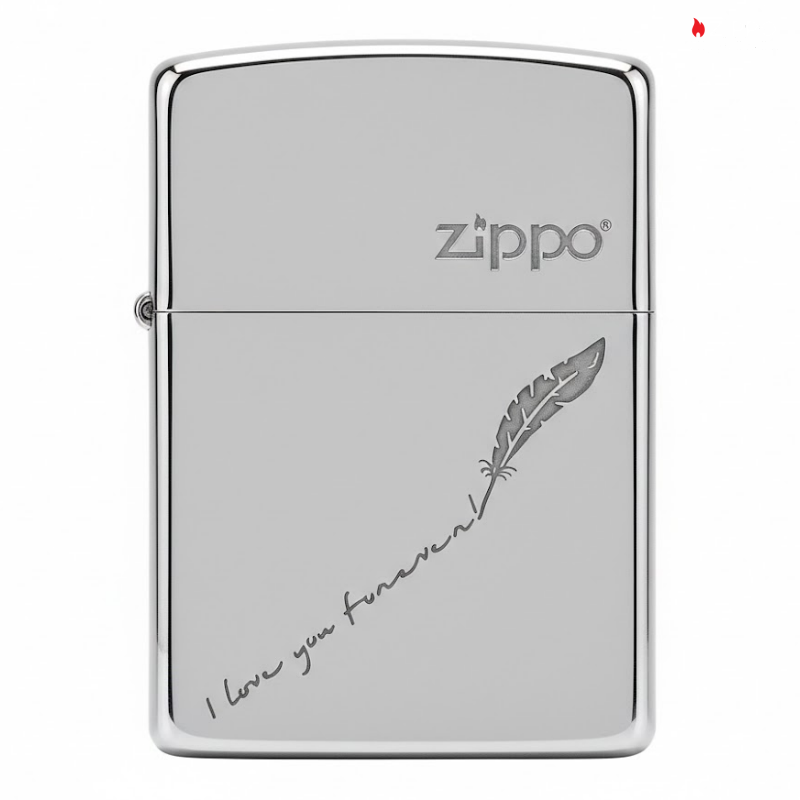 Zippo Armor Sterling Silver I Love You Forever - STCR12