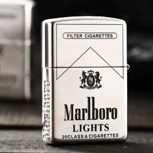 Zippo Armor Sterling Silver Marlboro Patterns - STCR10 - Hình ảnh 3