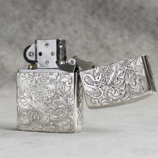 Zippo Armor Sterling Silver Pixiu Design - STCR14 - Hình ảnh 7
