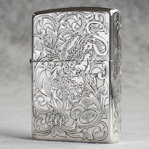 Zippo Armor Sterling Silver Pixiu Design - STCR14 - Hình ảnh 2