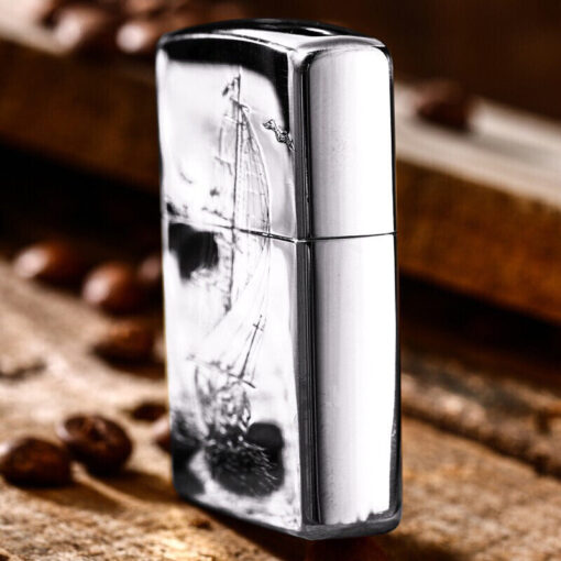 Zippo Armor Sterling Silver Plain Sailing - STCR11 - Hình ảnh 5