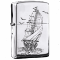 Zippo Armor Sterling Silver Plain Sailing - STCR11