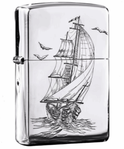 Zippo Armor Sterling Silver Plain Sailing - STCR11