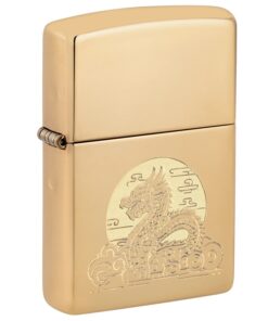 Zippo Moon Dragon High Polish Brass - 47147