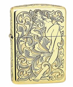 Zippo Armor Brass Arabesque and Girl - BRC104