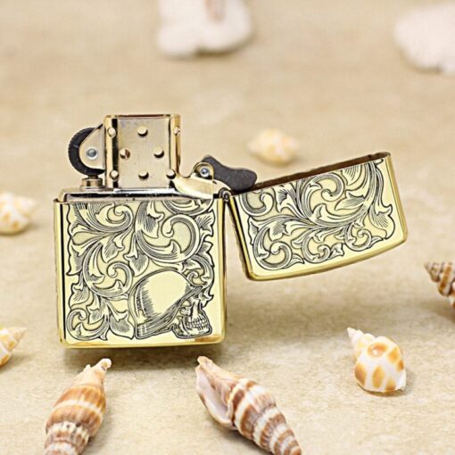 Zippo Armor Brass Arabesque and Girl - BRC104 - Hình ảnh 5