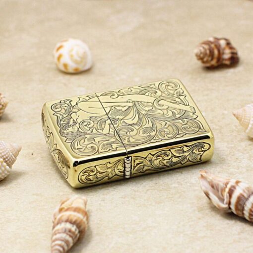 Zippo Armor Brass Arabesque and Girl - BRC104 - Hình ảnh 6