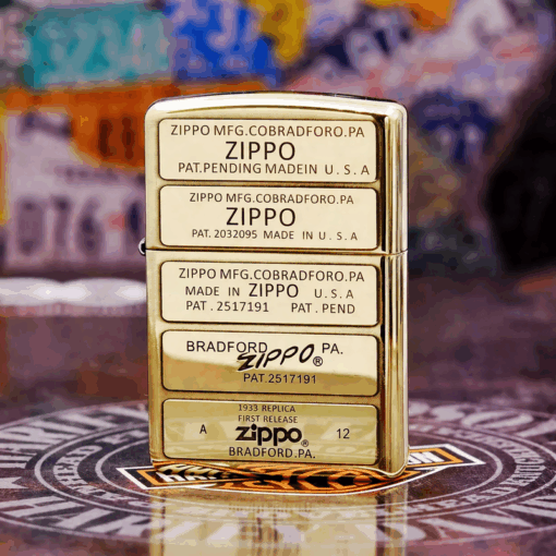 Zippo Armor Brass Bottom Stamp - BRC57 - Hình ảnh 3