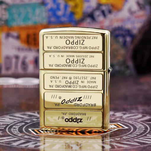 Zippo Armor Brass Bottom Stamp - BRC57 - Hình ảnh 4
