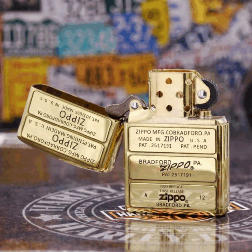 Zippo Armor Brass Bottom Stamp - BRC57 - Hình ảnh 2