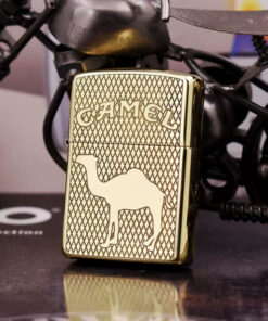 Zippo Armor Brass Camel Cigarette Pattern - BRC76