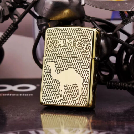 Zippo Armor Brass Camel Cigarette Pattern - BRC76 - Hình ảnh 4