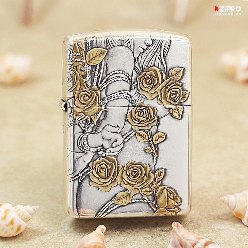 Zippo Golden Roses and Secret Lady - OD29