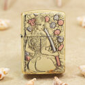 Zippo Geisha with Sword and Tattoo Design - OD35