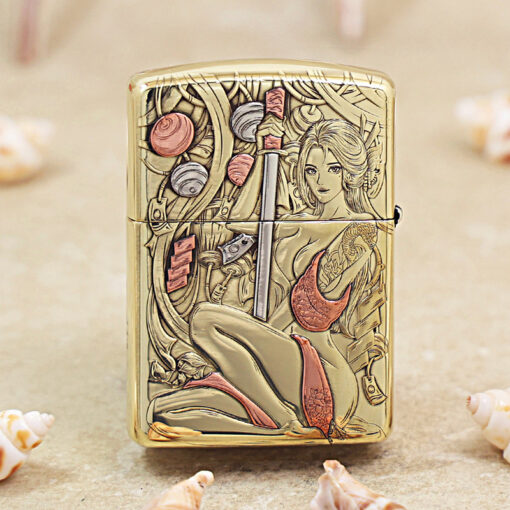 Zippo Geisha with Sword and Tattoo Design - OD35 - Hình ảnh 2