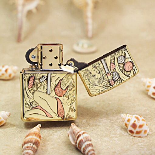 Zippo Geisha with Sword and Tattoo Design - OD35 - Hình ảnh 3