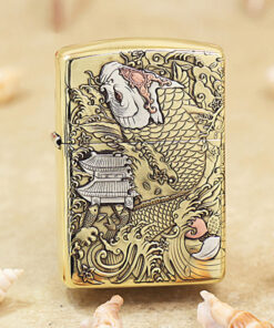 Zippo Brass Golden Koi Legacy - OD59