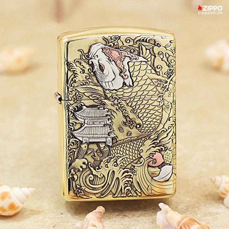Zippo Brass Golden Koi Legacy - OD59