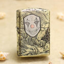 Zippo Engraved Mask Life Clown Design - OD61