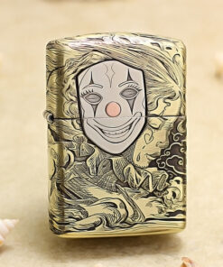 Zippo Engraved Mask Life Clown Design - OD61