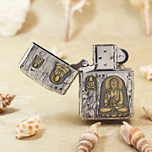 Zippo Two-Tone Sacred Stone Buddha - OD58 - Hình ảnh 2