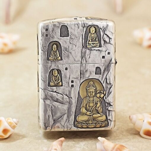 Zippo Two-Tone Sacred Stone Buddha - OD58 - Hình ảnh 3