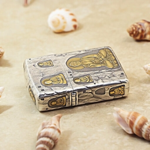 Zippo Two-Tone Sacred Stone Buddha - OD58 - Hình ảnh 4