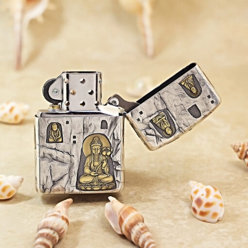 Zippo Two-Tone Sacred Stone Buddha - OD58 - Hình ảnh 5
