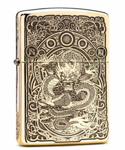 Zippo Armor Brass Exquisite Dragon Design - BRC82