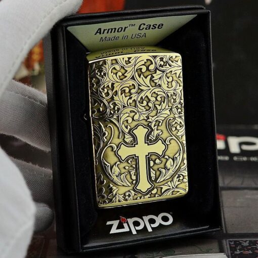 Zippo Armor Brass - BRC102 - Hình ảnh 4