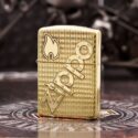 Zippo Armor Brass Bolts and Flame Logo - BRC74