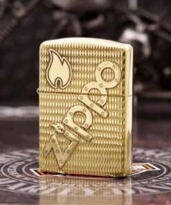 Zippo Armor Brass Bolts and Flame Logo - BRC74