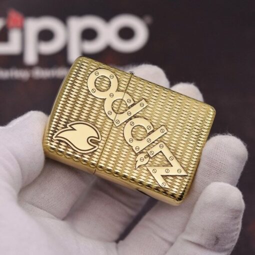 Zippo Armor Brass Bolts and Flame Logo - BRC74 - Hình ảnh 5