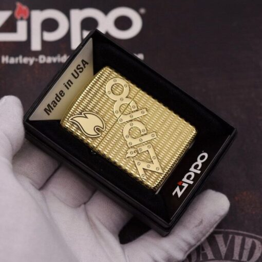 Zippo Armor Brass Bolts and Flame Logo - BRC74 - Hình ảnh 6