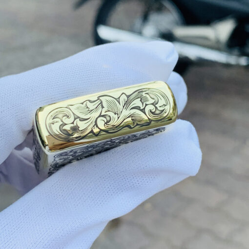 Zippo Armor Brass Carp Pattern - BRC73 - Hình ảnh 4