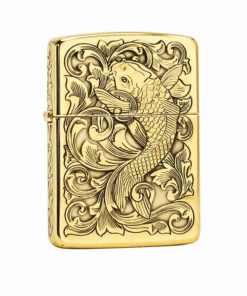 Zippo Armor Brass Carp Pattern - BRC73